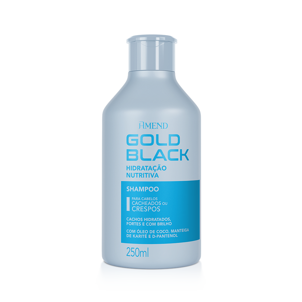 Shampoo Amend Gold Black Hidratação Nutritiva